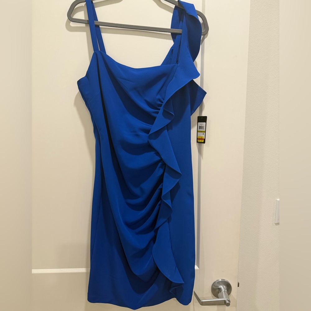 Guess Unique Shoulder Blue Dress for any occasion